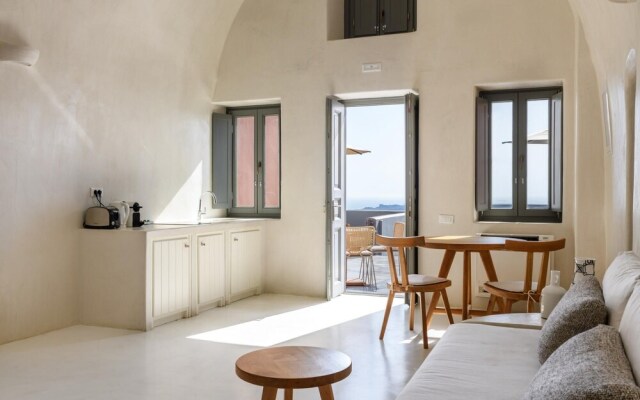 Villa Dusk in Fira Santorini