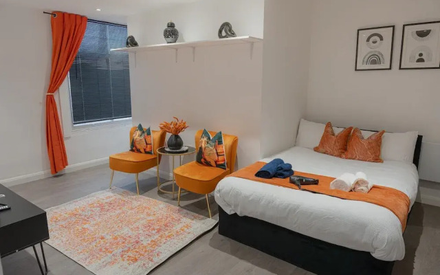 Luxe Studio Apartment in Leicester City Center