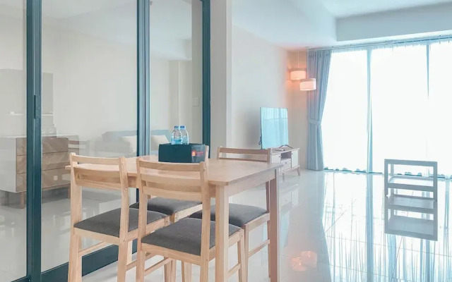 Spacious and Combined 1BR Apartment at Nine Residence
