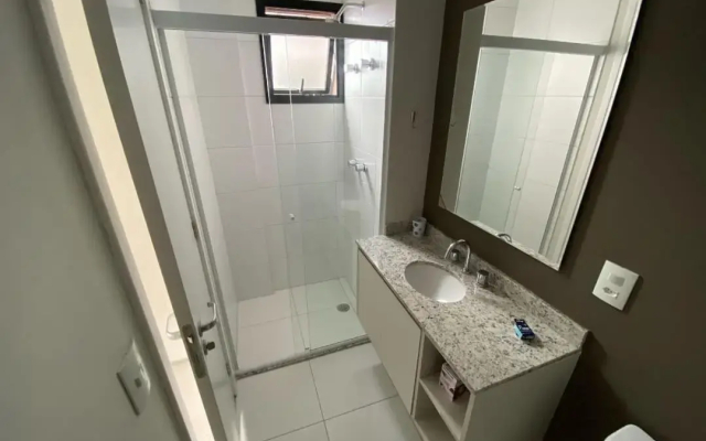 58 New studio w/ balcony, fast wifi and movie screen! - Hotel in Sao Paulo - Photo 5