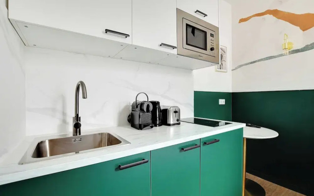 Beautiful Studio for 2P With A/C - Near Montmartre