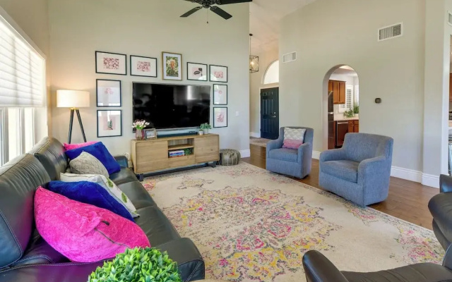1 Mi to Water Ranch! Family Retreat w/ Resort Pool