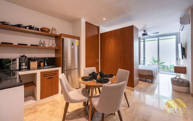 NHOA 112B Lux 1BR Condo Plunge Pool in Aldea Zama