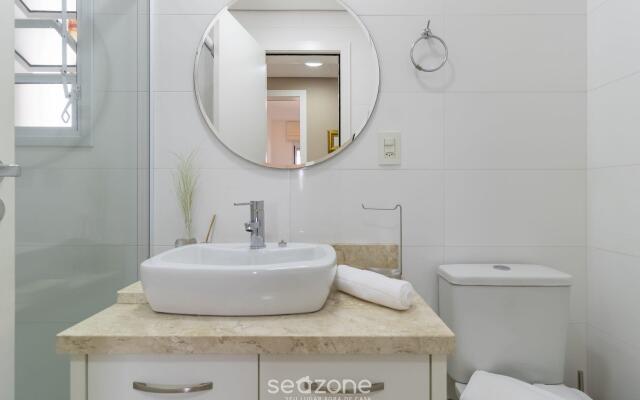 Belo apto c/ churrasqueira a 700m da praia BDJ0105