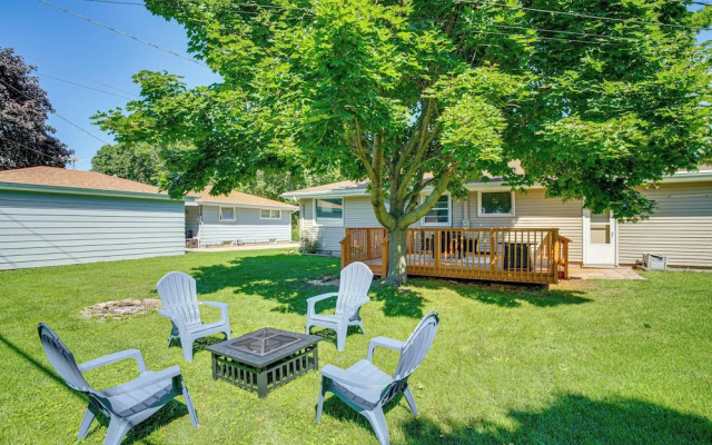 Large Backyard, Walk to Hospital: Sheboygan Abode!