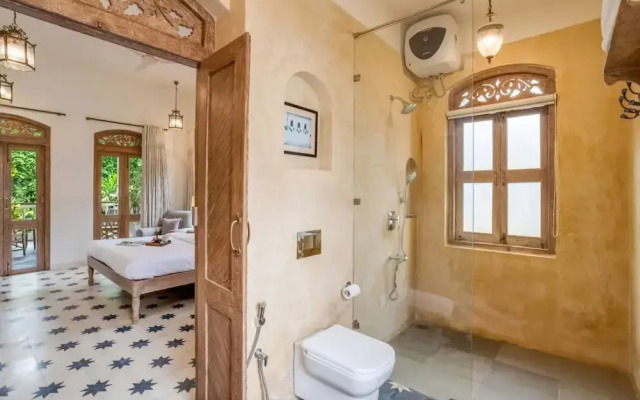 4bhk Villa in Siolim Pool Lush Forest View