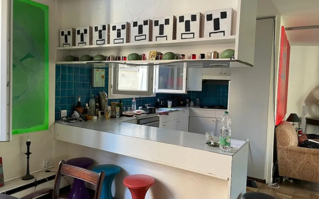 Bright bedroom in a family house