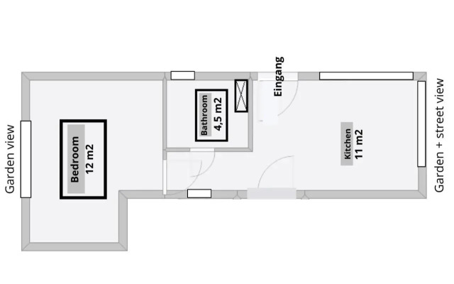 Mini-Apartment ruhig und verkehrsgünstig in Berlin