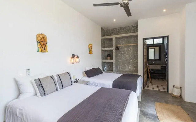 Elegant 2-br Flat Near Downtown Tulum Area