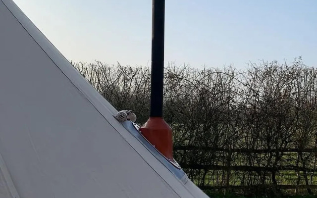 Dog Friendly Cozy Bell Tent With Log Burner