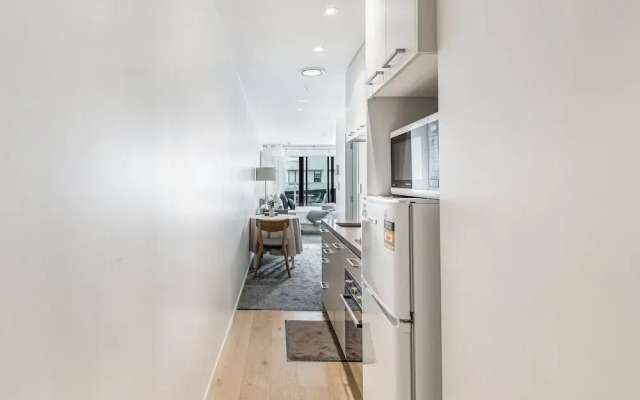 Central Studio + Private Balcony!