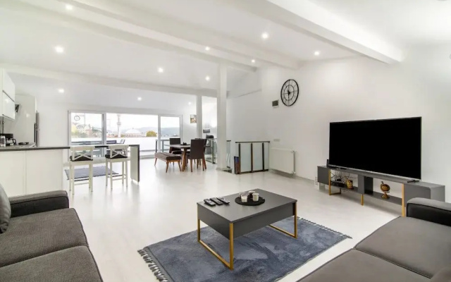 Sleek House with a Lovely Terrace in Besiktas