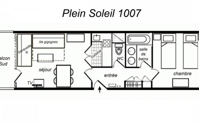 Appartement Méribel, 2 pièces, 5 personnes - FR-1-182-36