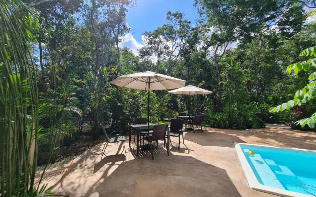 Secret Gardens Bacalar Suite 01 con alberca y bicicletas
