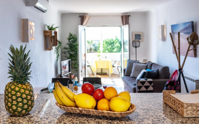 sunny apartment with sea view