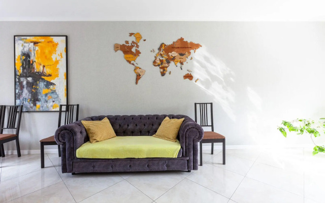 House with a map
