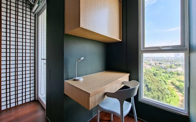 Green Urban Style Studio Room At Apartment Sudimara Forestwalk – Guest Rooms – South Tangerang