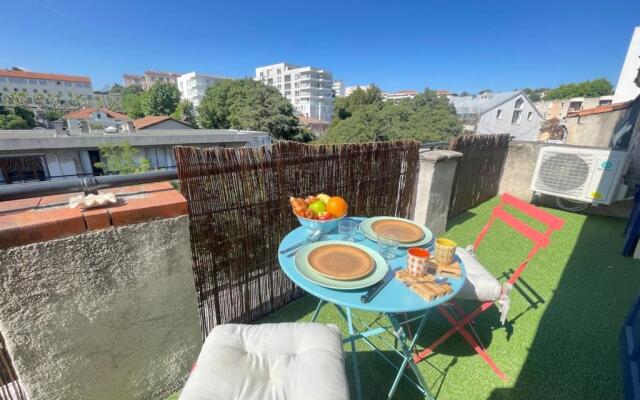 Glob'Trotteur Terrasse Centre-ville FastWifi