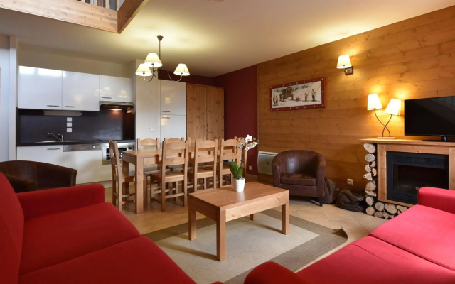 Modern apartment near the ski lift in an authentic village