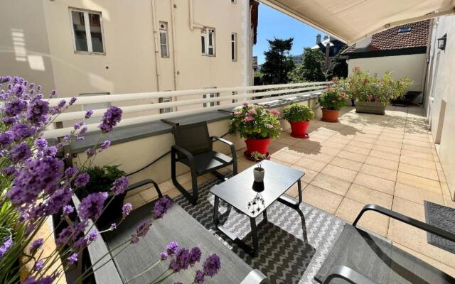 120m2 avec deux terrasses ensoleillées à Biarritz