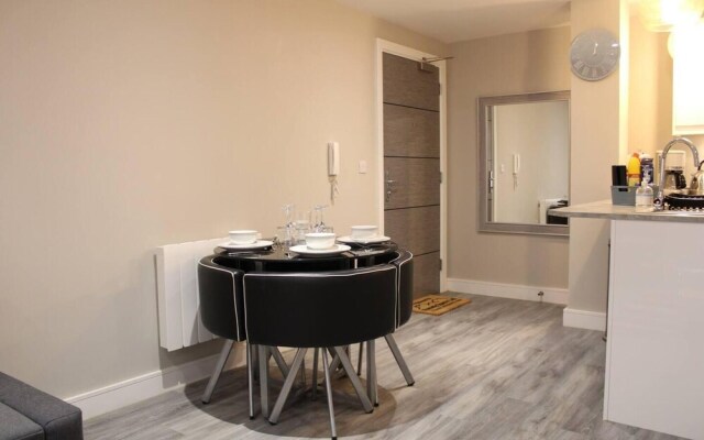 1braptmt W/king BED 4guests Embankmnt Parkg Wifi