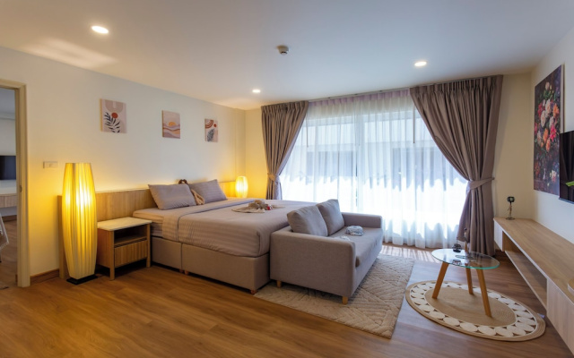 1BR Walk to Lamai Beach Sauna & Gym C264