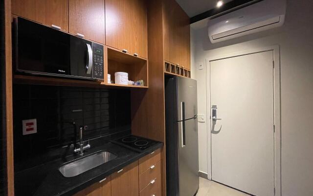 Studio amplo para 4 pessoas em Pinheiros