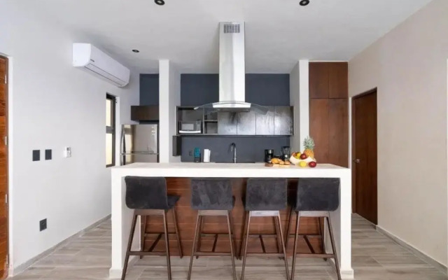 Cozy 1Bbrm +Garden and Private Pool Aldea Zama