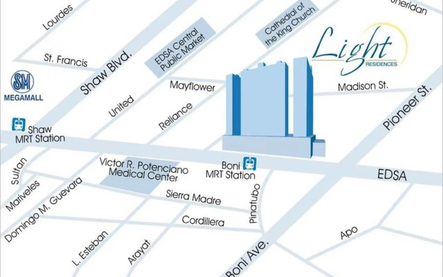 SM Light Residence - 1BR Condo with Balcony FF