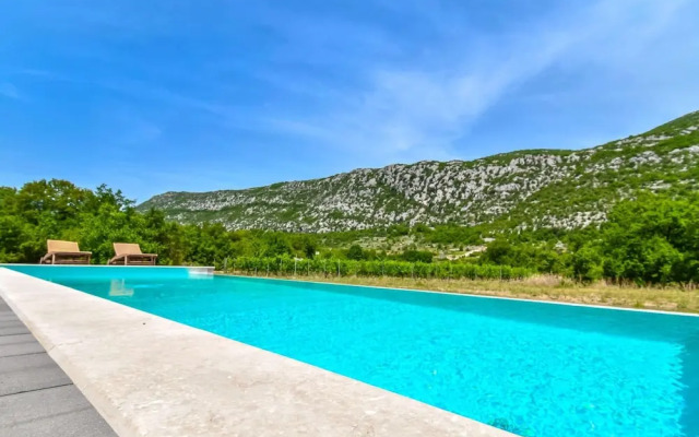 Villa in Zupa With Infinity Pool & Biokovo Views