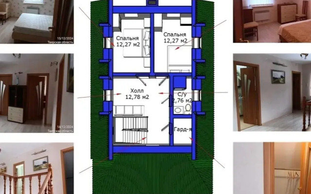 Двухэтажный дом с баней Рябинушка 2