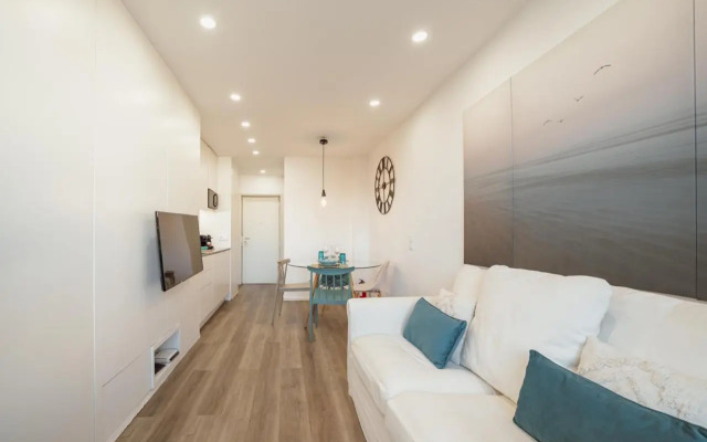 1BR Flat in Trindade w/ AC by metro station