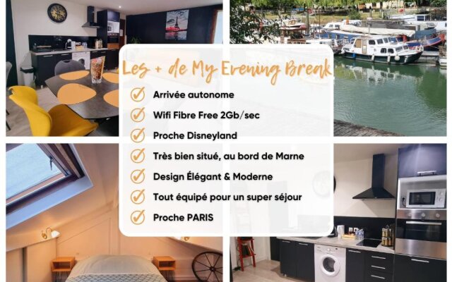 My Evening Break- Appartement cosy proche Disney et Paris