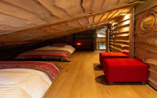 Spacious Wooden Chalet With Covered Terrace