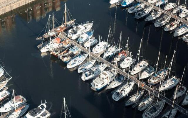 Beach on the doorstep Meridian Tower Marina Swansea