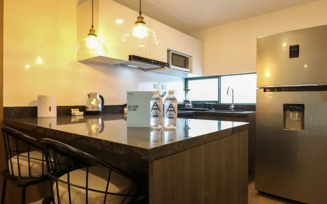 w Impressive 1BR Near Central Restaurante