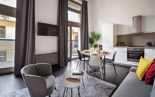 Apartments with balcony near center