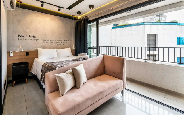 MS906 Studio de Cinema na Bela Vista Com Vaga RoseGold - Hotel in São Paulo - Photo 2