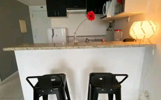 Mountain, lake and pool view apartment