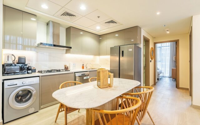 Condo With Burj Khalifa View In City