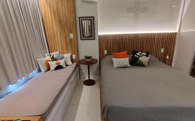 Lindo studio na área central de Poços