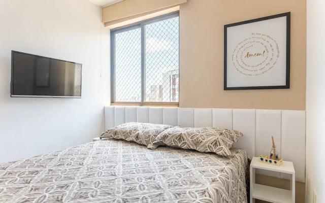 109 Flat completo e acolhedor nas Graças