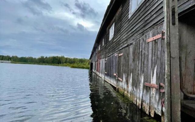 Laivu māja uz Alūksnes ezera/ Boat house on a Lake