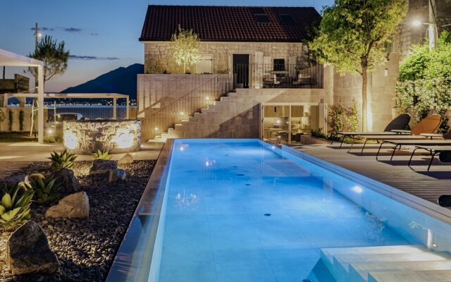 "villa Lastva is a Five Star Seafront Luxury Villa With Privite Pool"