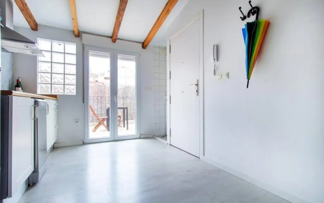 Precioso estudio con terraza privada en la playa