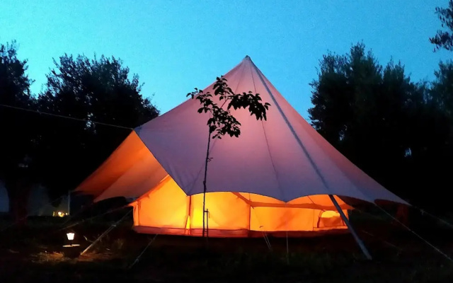Cocoon Tent in an Olive Grove