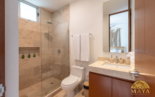 NHOA 208A Lux 2BR Condo Jungle View in Aldea Zama