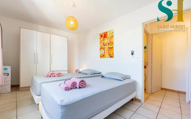 "Le Cosy", 2 chambres, Centre-ville de Saint-Denis