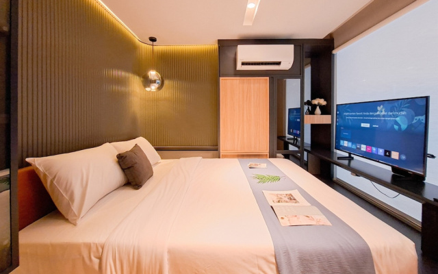 Industrial Modern 1Br Loft At Apartment Collins Boulevard – Guest Rooms – Tangerang
