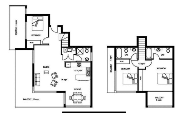 Crows Nest - Executive Penthouse - 3 Bedroom- 5km to City